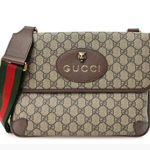 Gucci Beige and Brown Crossbody Bag